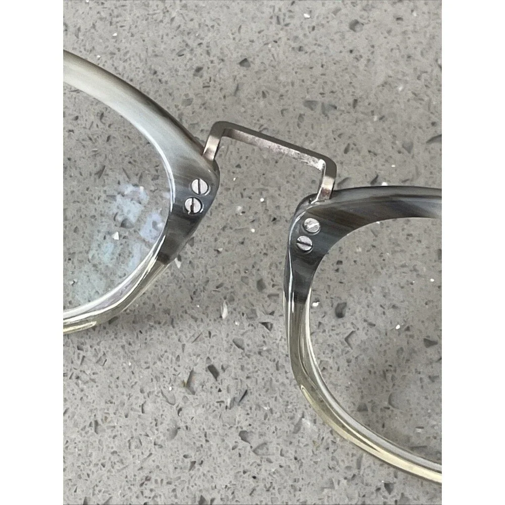 Eyebuydirect RFLKT Era 49-20-150 C1 Gray Stripe Acetate Eyeglasses FRAMES ONLY